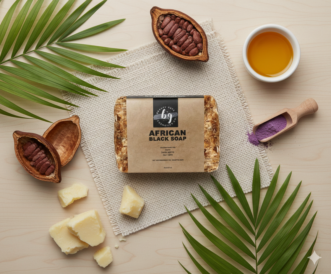 Beauty Gate Raw African Black Soap Bar