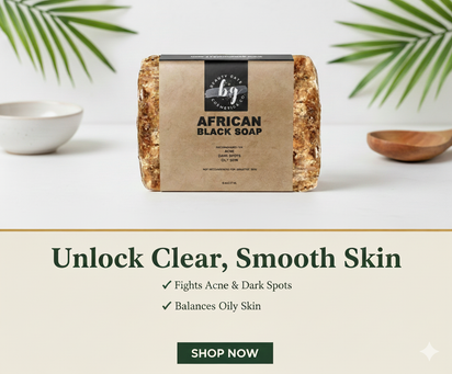 Beauty Gate Raw African Black Soap Bar
