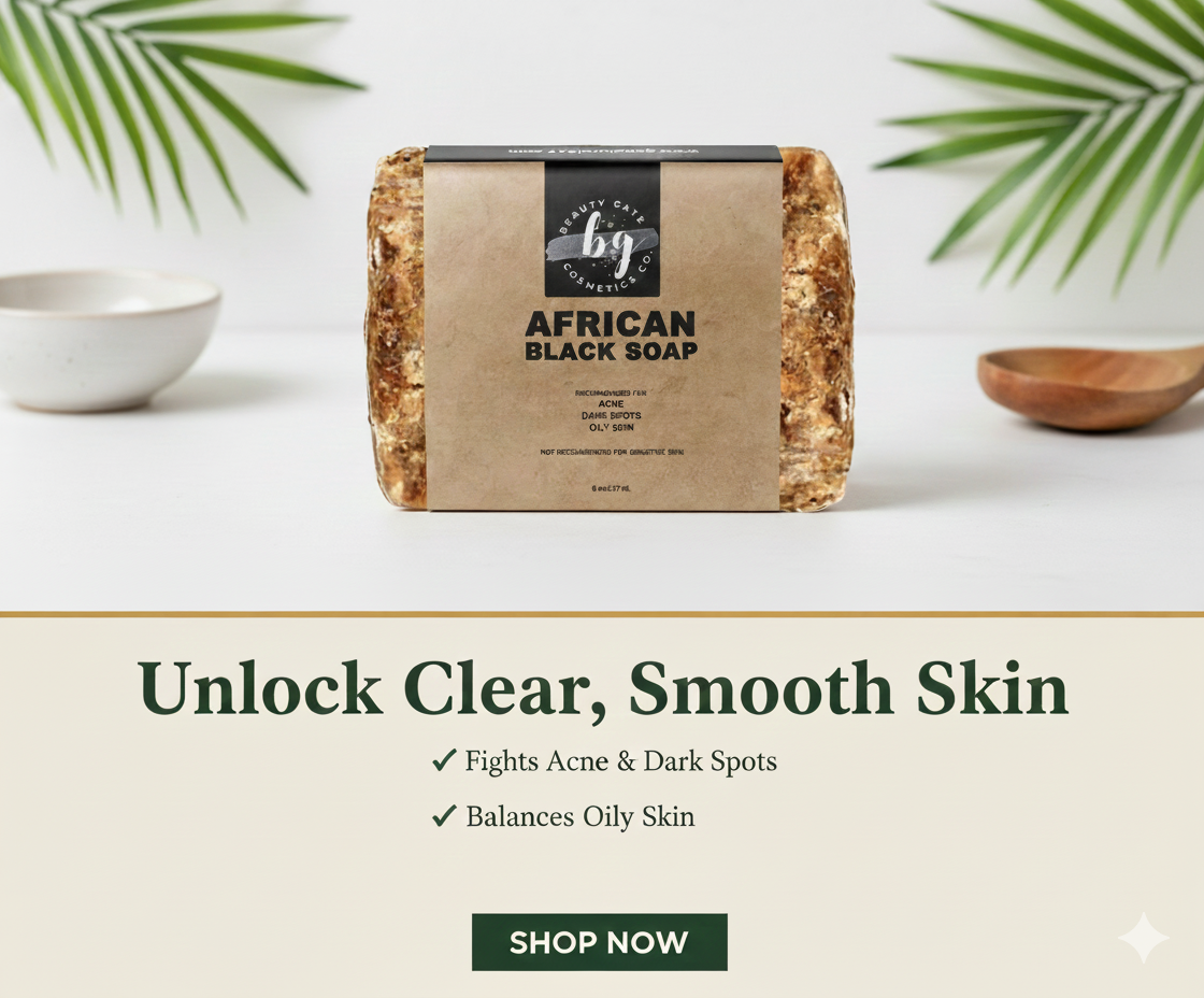 Beauty Gate Raw African Black Soap Bar