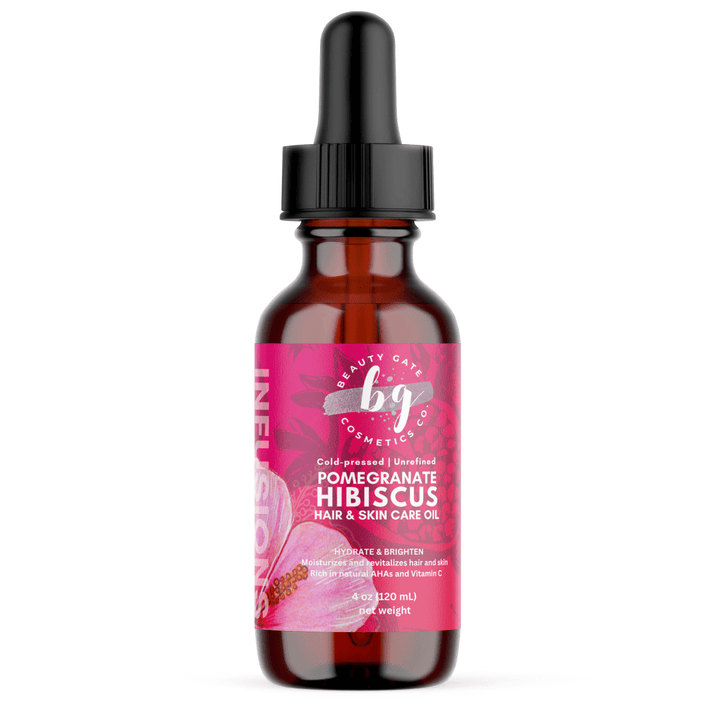 Pomegranate Hibiscus Hair and Skin Care Oil - Beauty Gate Cosmetics